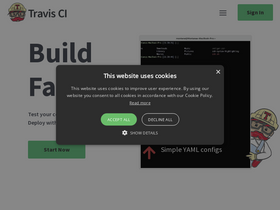 'travis-ci.com' screenshot