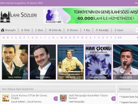 'ilahisozleri.net' screenshot