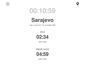 'vaktija.ba' screenshot