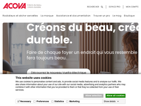 'acova.fr' screenshot