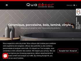 quadecor.ca homepage screenshot
