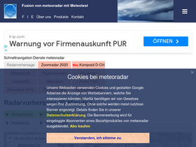 'meteoradar.ch' screenshot