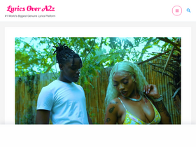 'lyricsovera2z.com' screenshot