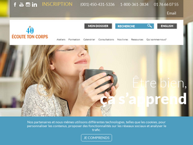 'ecoutetoncorps.com' screenshot