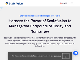 'scalefusion.com' screenshot
