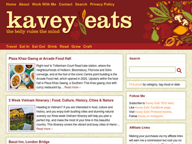 'kaveyeats.com' screenshot