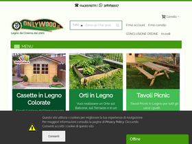 'onlywood.it' screenshot