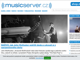 'musicserver.cz' screenshot