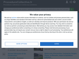 'procedurecollective.fr' screenshot