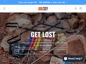 getwanderlost.com homepage screenshot