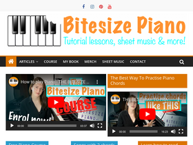 'bitesizepiano.co.uk' screenshot
