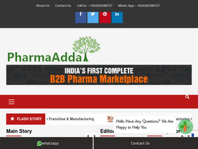 'pharmaadda.in' screenshot