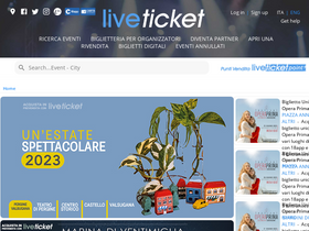 'liveticket.it' screenshot