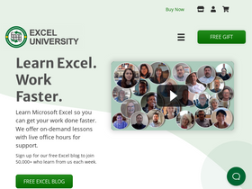 'excel-university.com' screenshot