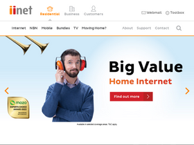 'iinet.net.au' screenshot