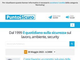 'puntosicuro.it' screenshot