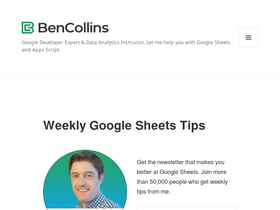 'benlcollins.com' screenshot