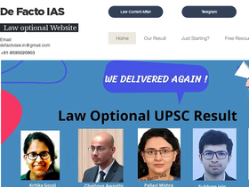 'defactolaw.in' screenshot