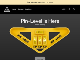 pinlevel.com homepage screenshot