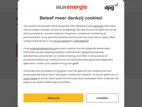 'mijnenergie.be' screenshot