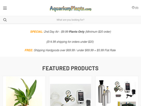 'aquariumplants.com' screenshot