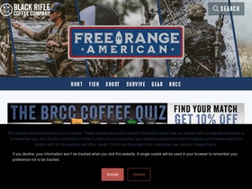 'freerangeamerican.us' screenshot