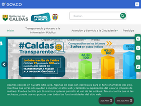 'caldas.gov.co' screenshot