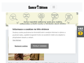 'sancedetem.cz' screenshot