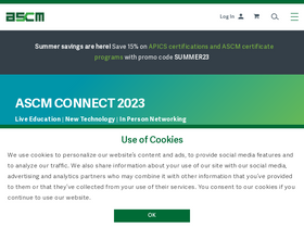 'ascm.org' screenshot