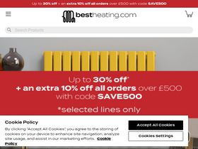 'bestheating.com' screenshot