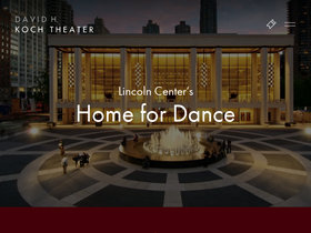 'davidhkochtheater.com' screenshot