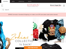 'izzyandliv.com' screenshot