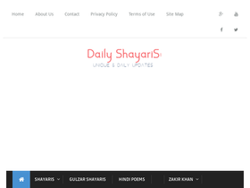 'dailyshayaris.com' screenshot