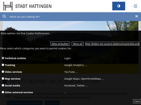 'hattingen.de' screenshot