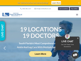 'certifiedfoot.com' screenshot