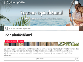 'gribuatpusties.lv' screenshot