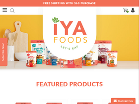Iyafoods homepage screenshot