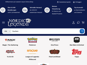 Nordic Legends homepage screenshot