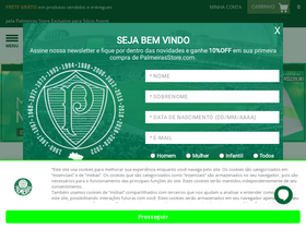 'palmeirasstore.com' screenshot