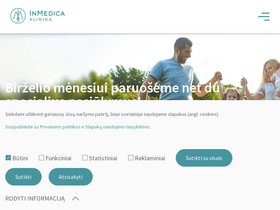 'inmedica.lt' screenshot