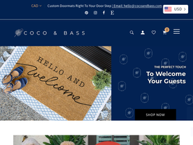 cocoandbass.com homepage screenshot