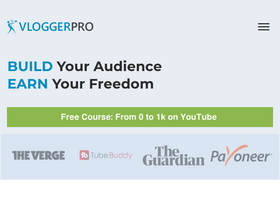 'vloggerpro.com' screenshot