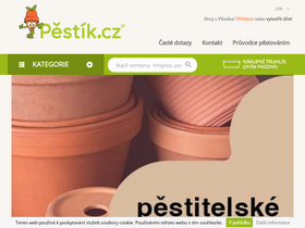 'pestik.cz' screenshot