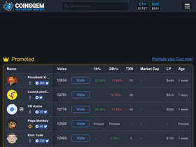 'coinsgem.com' screenshot