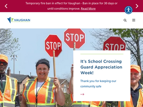 'vaughan.ca' screenshot
