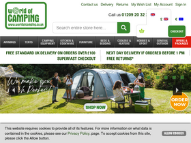 'worldofcamping.co.uk' screenshot