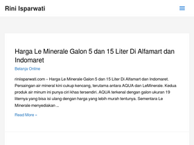 'riniisparwati.com' screenshot