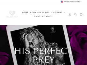 Author Lee Savino website screenshot