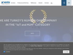 'arvento.com' screenshot