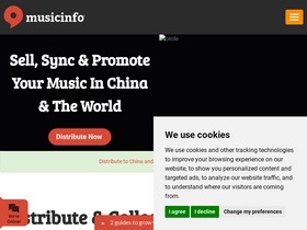 'musicinfo.io' screenshot